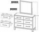 International Furniture Direct Merida Stained Brown Dresser-2