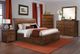 Elements International Dawson Creek Dark Wood King Sleigh Storage Bed-2