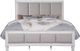 ACME Furniture Katia Light Gray/Rustic Gray/Weathered White Eastern King Upholstered Panel Bed-2