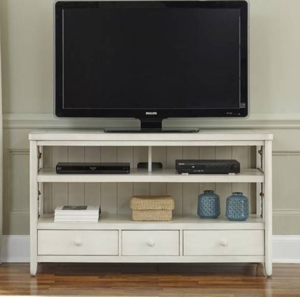 Liberty Furniture Dockside II White 55" TV Console-1
