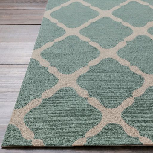 Surya Rain Teal 3'x8' Runner Rug-2