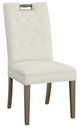 Fairfield® Customizable Entree Dining Pull Tall Tufted Back Dining Chair with Mica Legs-0