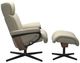 Stressless® by Ekornes® Customizable Magic Medium Manual Recliner and Ottoman with Cross Base-1