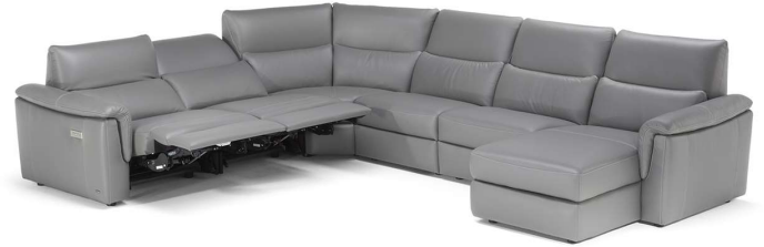 Natuzzi Editions Customizable Amorevole 6-Piece Leather Power