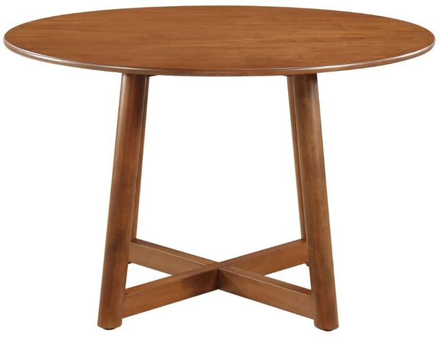 Coaster® Dinah Walnut Round Dining Table-1