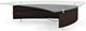 BDI Fin™ 1106 Glass Top Coffee Table with Espresso Stained Oak Base-0