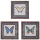 A & B Home 3-Piece Butterfly Wall Art Set-0