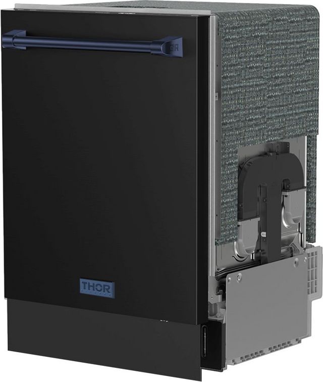 Thor Kitchen® Gordon Ramsay Series 24" Matte Black Top Control Built In Dishwasher-1