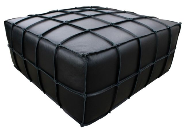 Mazin Furniture Bahia Black Ottoman-0