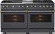 Viking® 5 Series 60" Cast Black Pro Style Dual Fuel (LP) Range with Brushed Brass Trim-4