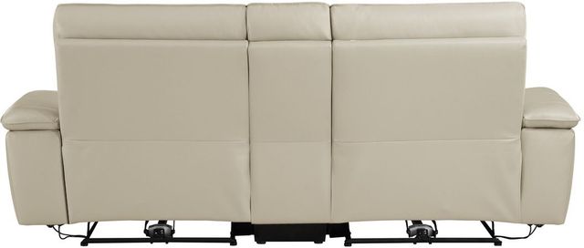 Homelegance® Maroni Taupe Double Power Reclining Loveseat with Center Console and Power Headrests-3