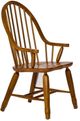 Liberty Furniture Treasures Rustic Oak Bow Back Arm Chair-0