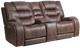 Moto Motion Brentwood Walnut Power Reclining Console Loveseat-0