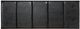 Bernards Harper Black Upholstered Queen Panel Bed in a Box-2