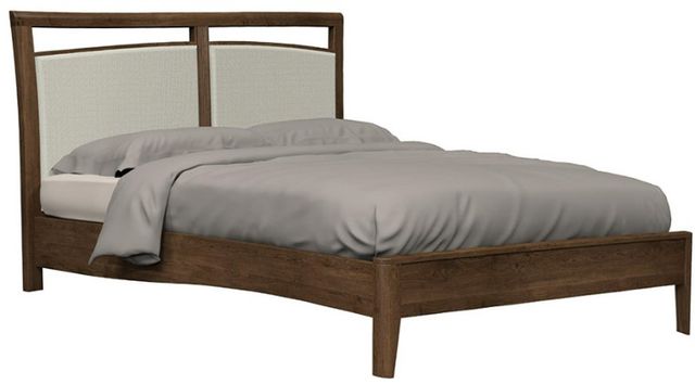 Country View Woodworking Westwood Bedroom Brown Maple Straight  Wood and Upholstered Queen Bed-0
