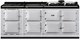 AGA™ Classic R7 210 83" Pearl Ashes Pro Style Dual Fuel Range-0