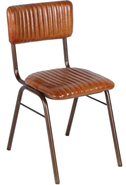 Home Trends & Design Wellington Antique Saddle Dining Side Chair-0