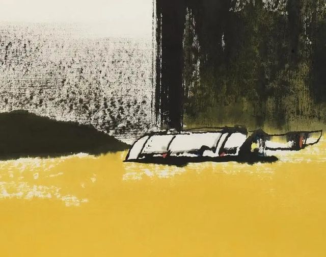 Classy Art Yellow Abstract Vertical I by Urban Pearl Collection, LLC Wall Art-1