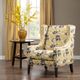 Olliix by Madison Park Yellow Barton Wing Chair-4