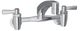 Elkay Chrome Foodservice 8" Centerset Wall Mount Faucet with Lever Handles-0