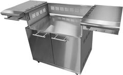 XO Performance XLT 62" Stainless Steel Outdoor Grill Cart