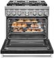 KitchenAid® 36" Imperial Black Pro Style Dual Fuel Range-2