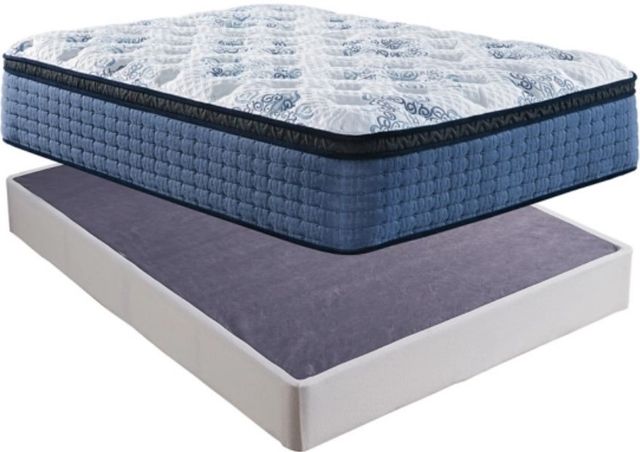 Sierra Sleep® by Ashley® Mt Dana 2-Piece Hybrid Euro Top and Standard Foundtion King Mattress Set-0