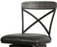 HH2 Home Decker Gray Swivel Counter Stool-1