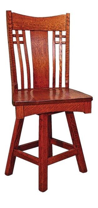 Door County Larson Mission Swivel Stool 24"-0