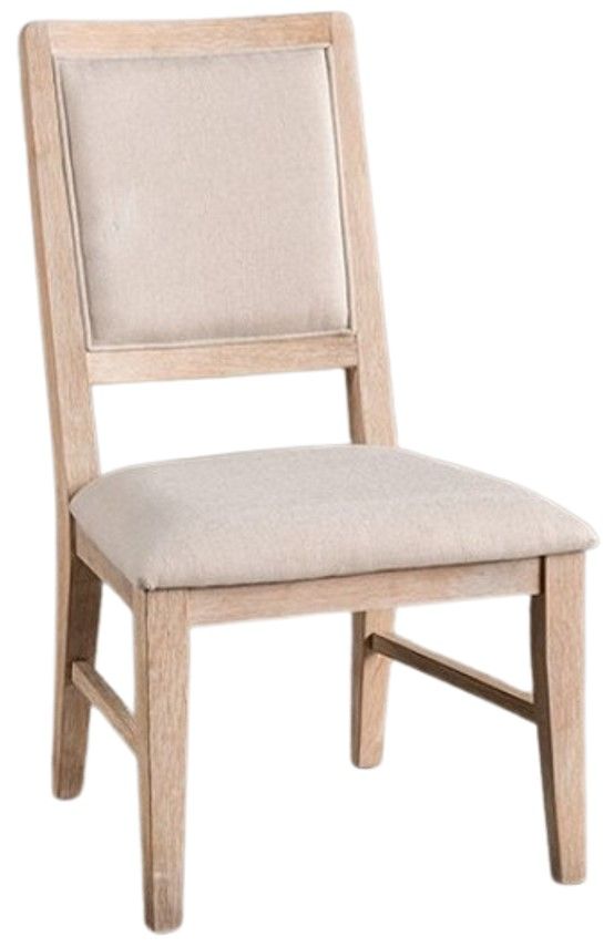 Furniture of America® Orbetello 2-Piece Distressed Natural Side Chair Set-0