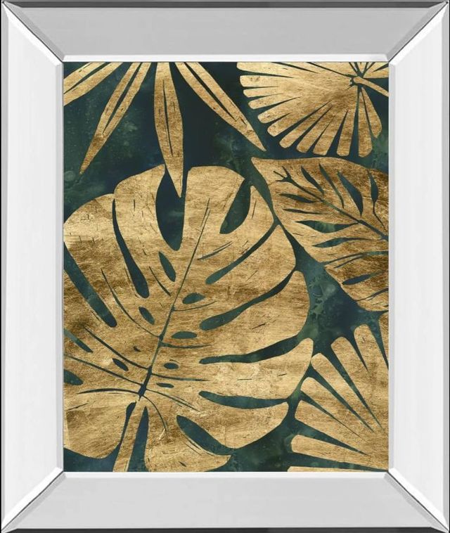 Classy Art Emerald Jungle II by June Erica Vess Mirror Framed Wall Art-0