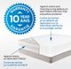 Comerco® Integral (Less than 10" Deep) King Mattress Protector Set + 2 Pillow Protectors-4