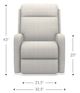 La-Z-Boy® Finley Dove Power Wall Recliner with Headrest and Lumbar-4