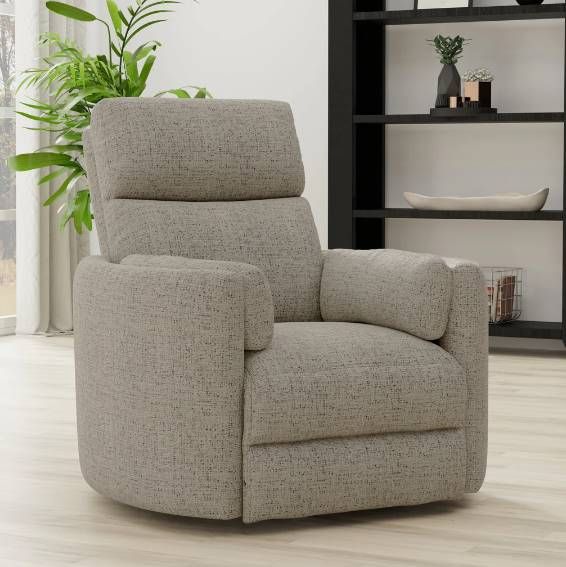 Parker House® Radius Burlap Manual Swivel Glider Recliner-2