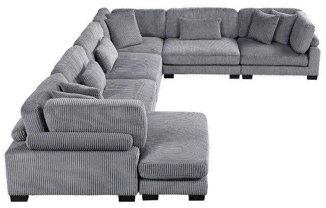 Homelegance® Traverse 6-Piece Gray U-Shape Modular Sectional with Reversible Chaise-3