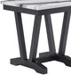 Global Furniture USA T1319 White End Table with Black Base-1