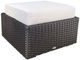CabanaCoast® Customizable Louvre Wicker Outdoor Lounge Ottoman-0