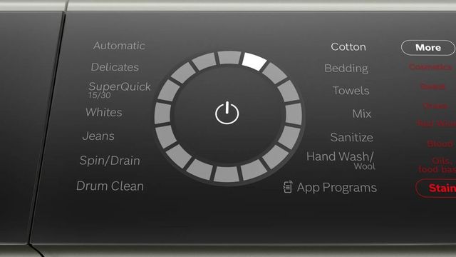 Bosch 800 Series 24" Pearl Steel Front Load Washer -4