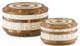 Currey & Company Banjhara 2-Piece Natural Bone/Natural Round Box Set-0