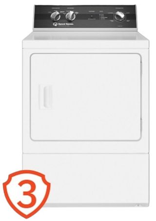Speed Queen® DR3 7 Cu. Ft. White Gas Dryer