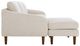 Moe's Home Collection Quinn 2-Piece Oatmeal Sectional Sofa with Reversible Chaise Ottoman-3