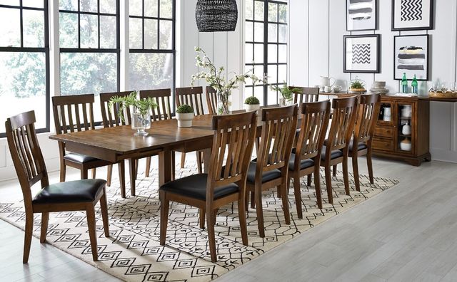A-America® Mariposa Rustic Whiskey Trestle Dining Table-2