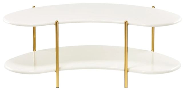 Michael Amini® Sassani Gold/Pearl White Cocktail Table-2
