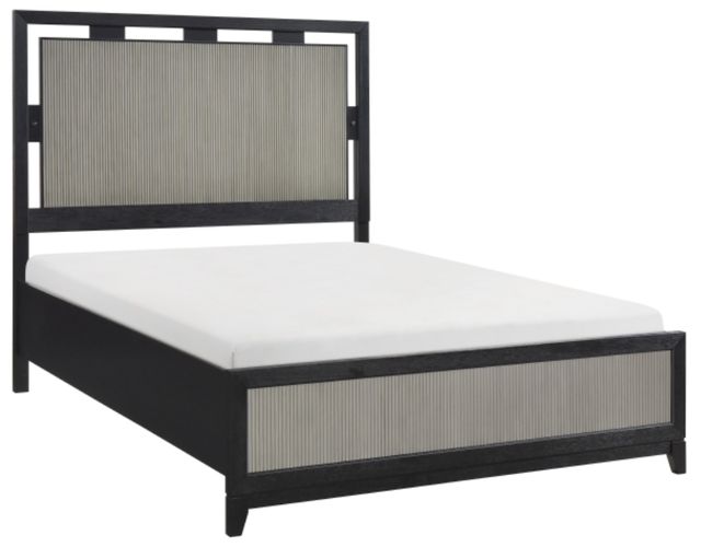 Homelegance® Garrison Charcoal/Gray Eastern King Panel Bed-0