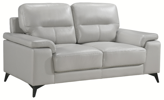 Mazin Furniture Mischa Silver Gray Loveseat-1