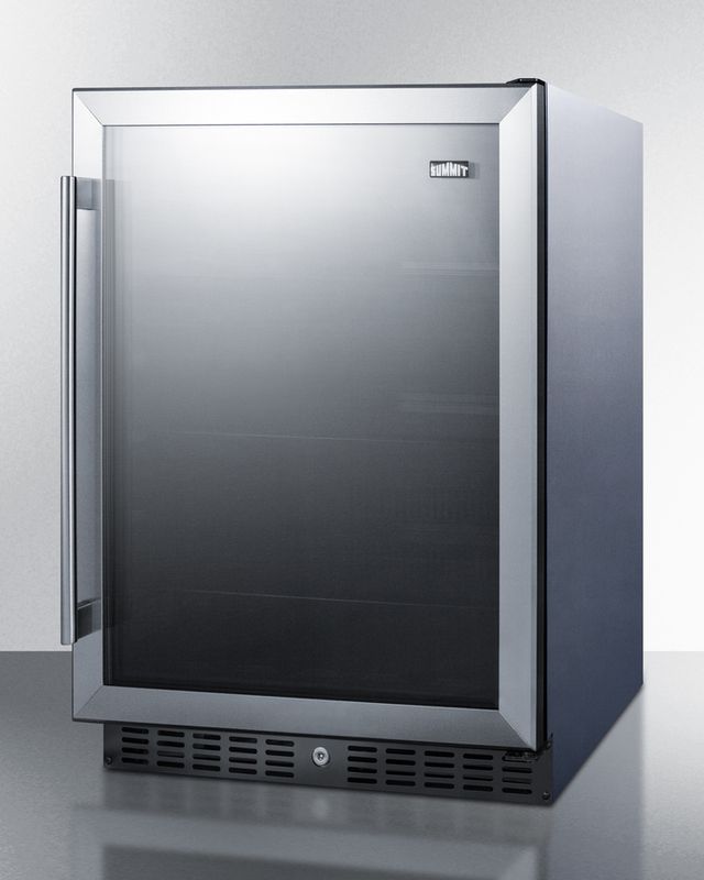 Summit® 5.0 Cu. Ft. Stainless Steel Under the Counter Refrigerator-1