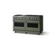 Viking® 5 Series 60" Eucalyptus Pro Style Gas (NG) Range with Polished Chrome Trim-2