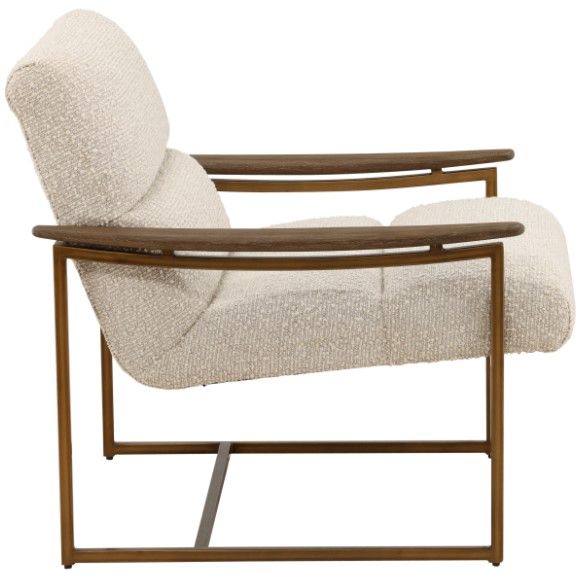 Dovetail Furniture Rue Baby Cream/Brown Occasional Chair-2