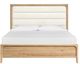 Magnussen Home® Somerset Butternut/Omari Natural Queen Panel Upholstered Headboard-1