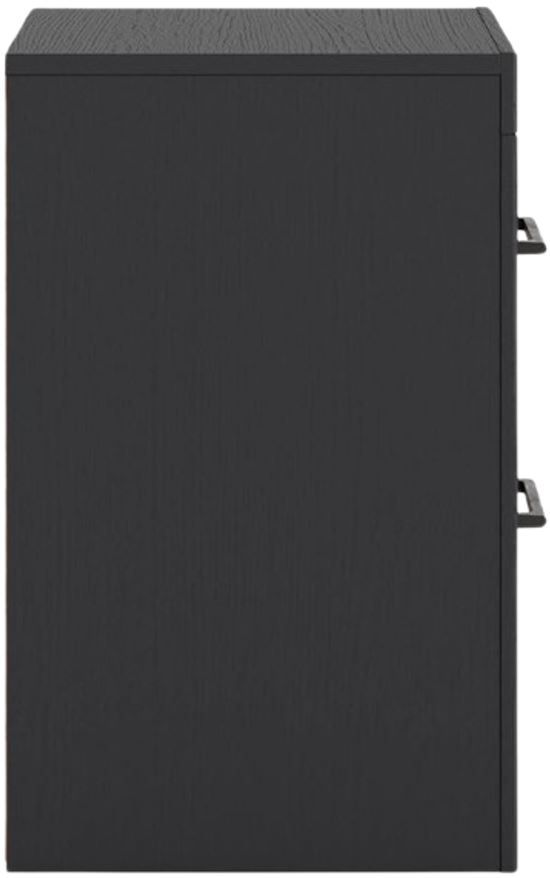 Signature Design by Ashley® Vertani Black/Honey Brown Nightstand-2